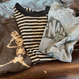 Set of 3 T-Shirts boys size 5. All Soft. Look at pictures, tiny holes on 2. *1